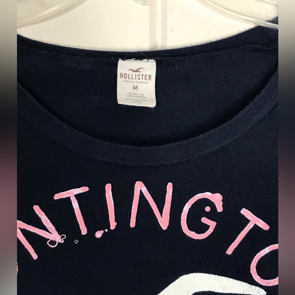 Hollister Navy Blue Round Neck Blouse Huntington California Medium 8- 10
Stretch - Picture 9 of 16